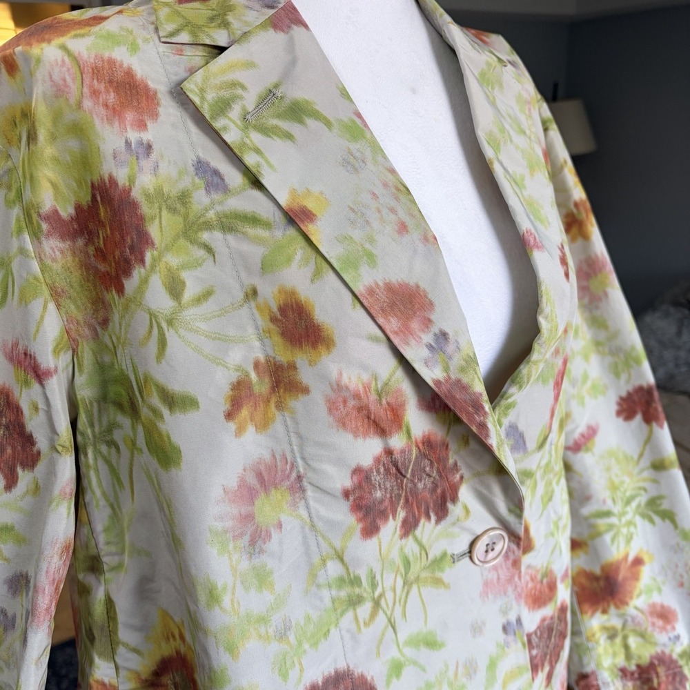Santoni Marco Zanini Runway Coat Floral A Line IT44 NWT Spring 2018 Rare - Picture 9 of 12
